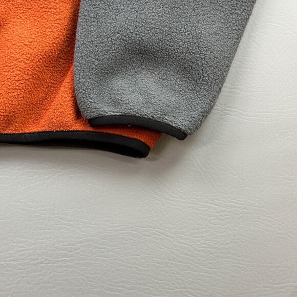 Patagonia Synchilla Snap T Jacket Boys Large Orange Gray 1/4 Snap Fleece 65572 - Picture 4 of 15